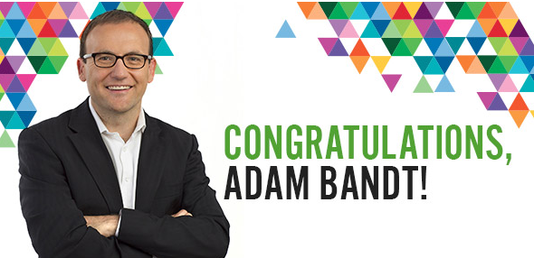 下院議員に当選したアダム・バント氏 (オーストラリア緑の党ウェブサイト　http://www.greens.org.au/　より）  )